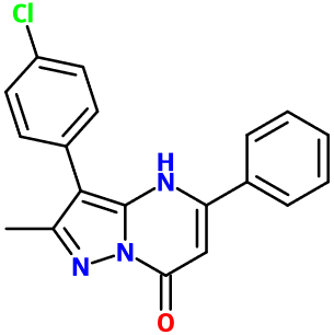 (图片) MC096001 3-(4-Cl-Ph)-2-Me-5-Ph-pyrazolo[1,5-a]pyrimidin-7-one